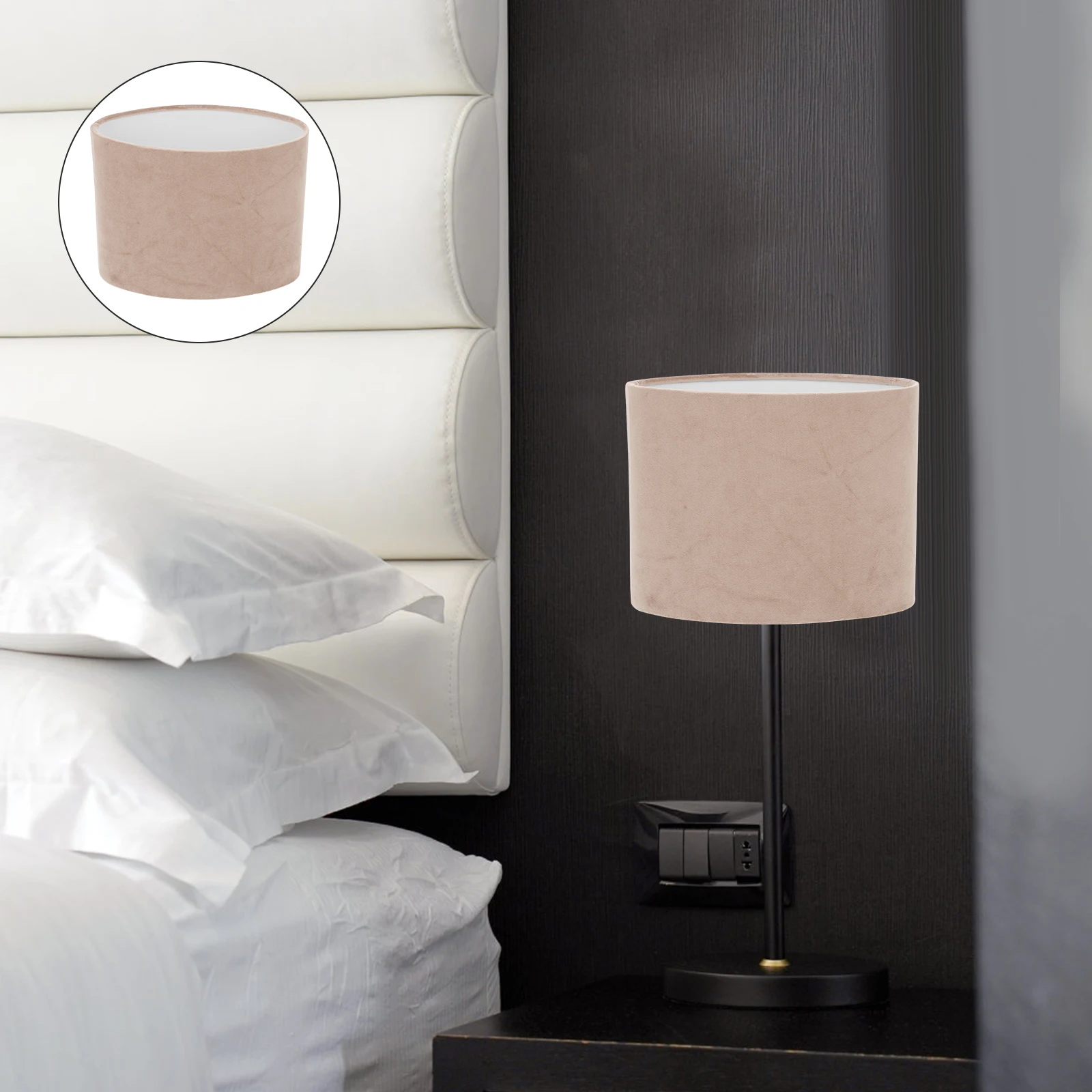 

Oval Fabric Lampshade Small Table Cloth Interior Rv Shape Shades for Bedside Bedroom Decoration