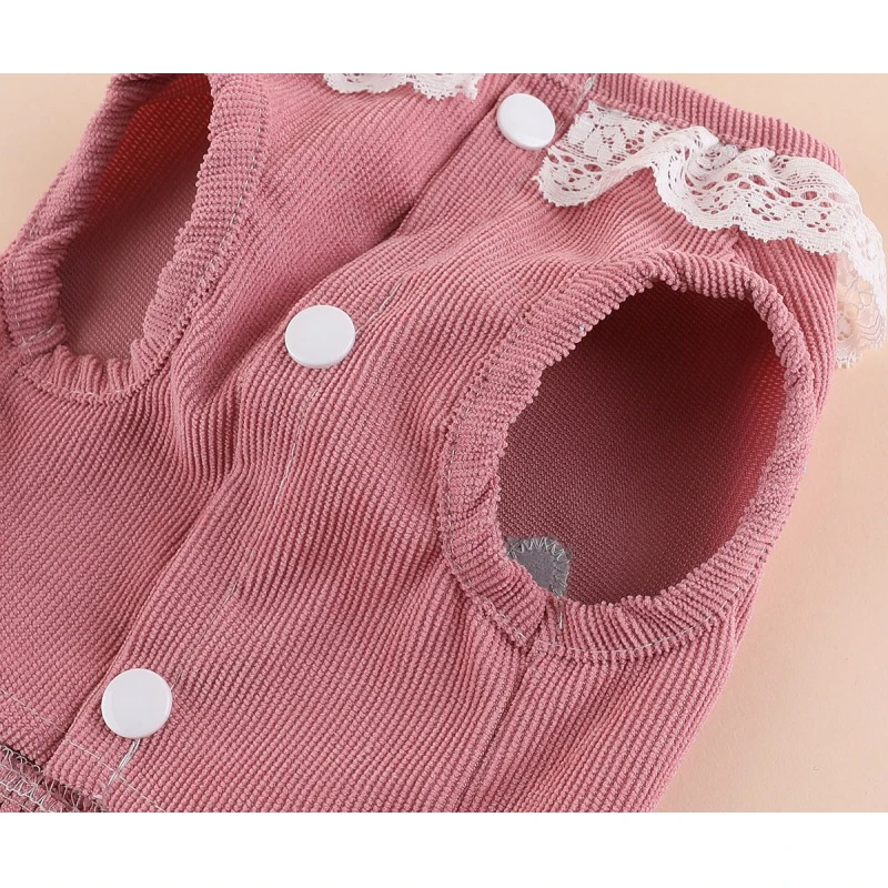 Pet Cat Dress Dog Clothes Summer Cute Corduroy Sleeveless Skirt Puppy Kitten Clothing For Small Dogs Yorkie Pet Harness Dresses