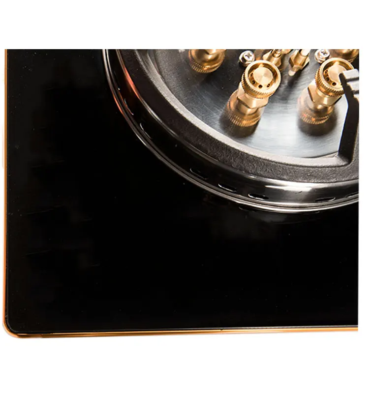 In Stock Brass Burner 2 Ceramic Plate Gas Cooker Stove For