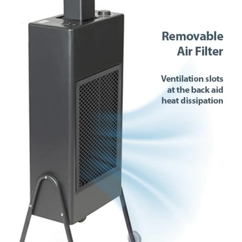 Hooded Conditioning Hair Dryer 1150W with Stand, 60-Minute Timer,Temperature Adjustable,Angle & Height Adjustable Downdraft Hood