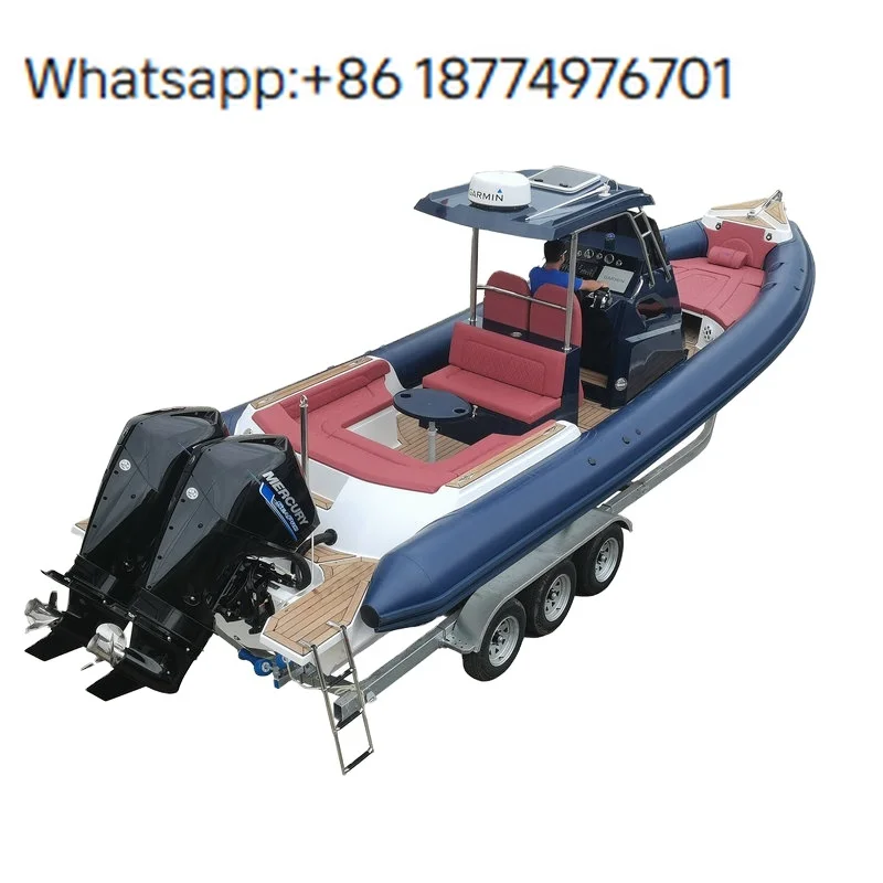 Best 9.3m Rigid Inflatable Rib Fiberglass Hull with  Hypalon Tube