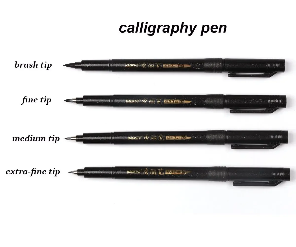 Calligraphy Pen Hand Lettering Pens Brush Lettering Pens Markers for Writing DrawingBlack Ink Pens Art Marker