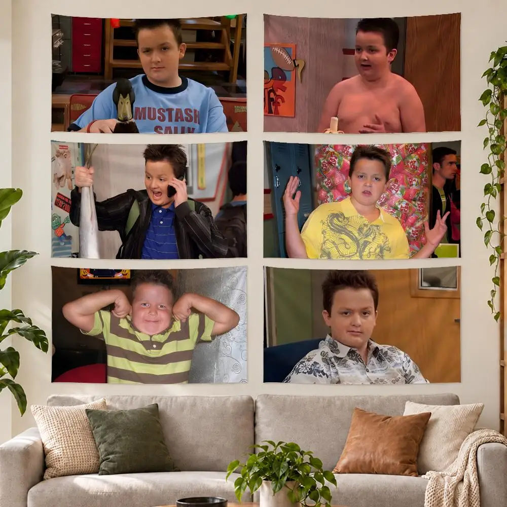 Role Icarly G-Gibby Tapestry Outdoor Parties Bedrooms Living Rooms Dorm Rooms Wall Decor Banners Gifts