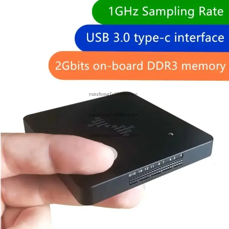 Logic Analyzer Portable Metal Logic Analyzer 16 Channels 100MHz USB-based Debugging Logic Analyzer