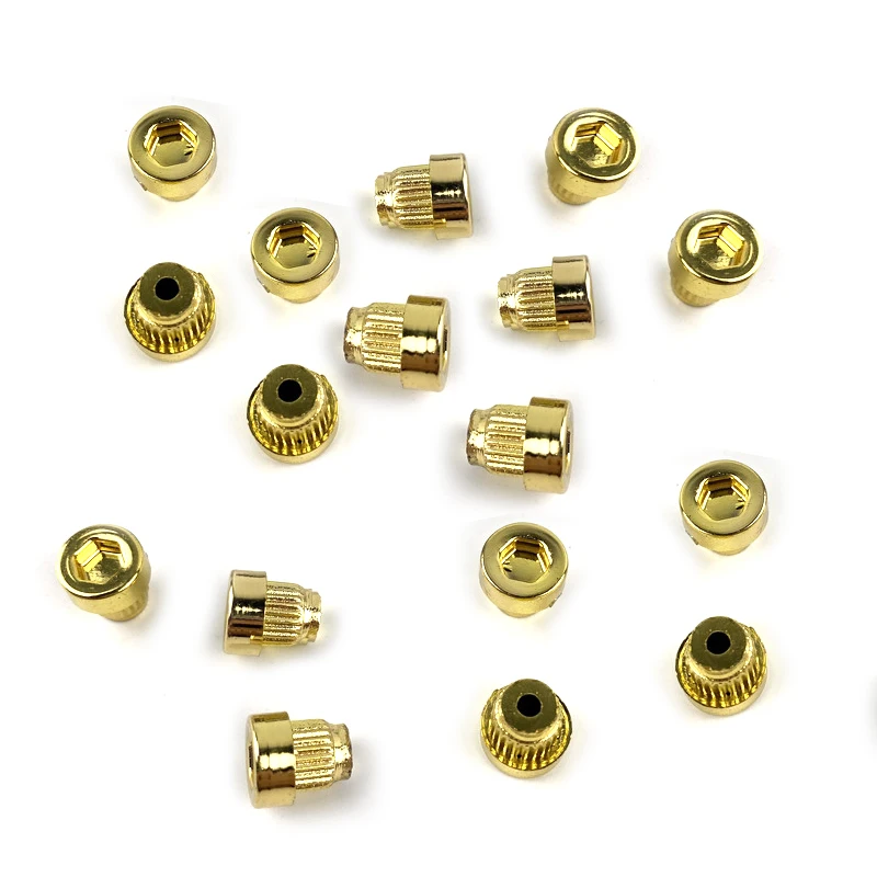 50pcs Gold Car Wheel Rim Lip Rivet Nail Stud Decoration for 7.2mm Hole