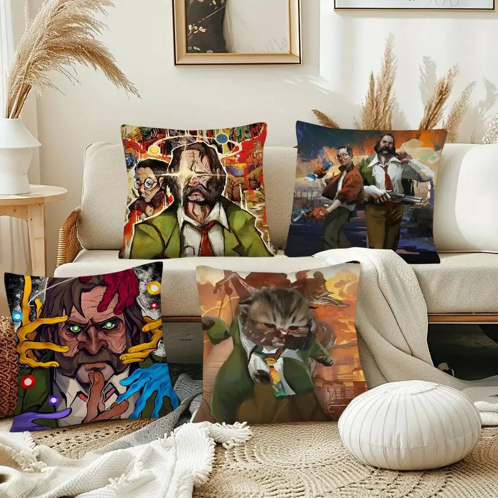 Disco Elysium Game Pillow Case Fashion Square Pillowcase Bedroom Sofa Room Ins Decoration Leisure Cushion Cover
