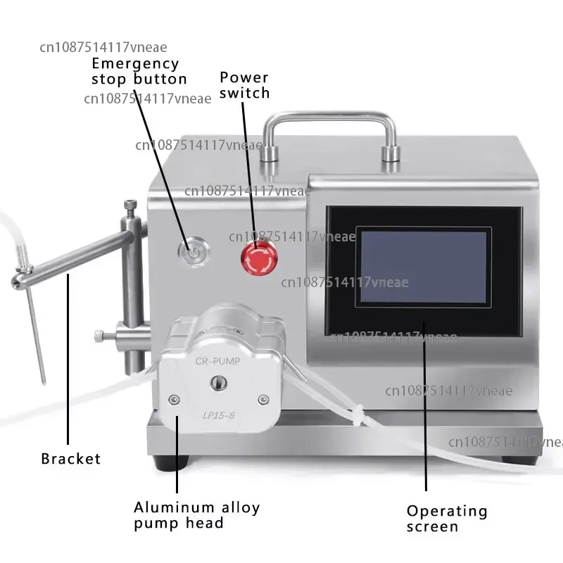 Liquid Filling Machine for Small Business Cosmetic Machinery Industry Equipment Filling Peristaltic Pump Filling Machine