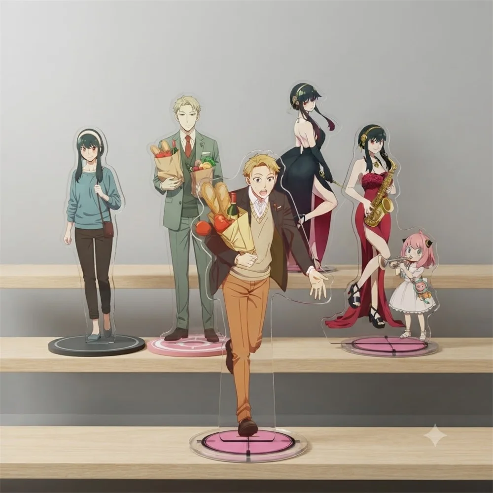 15CM Anime Intelligence Agent Acrylic Keychain Stand Model Ornament Accessories Goods Christmas Gifts