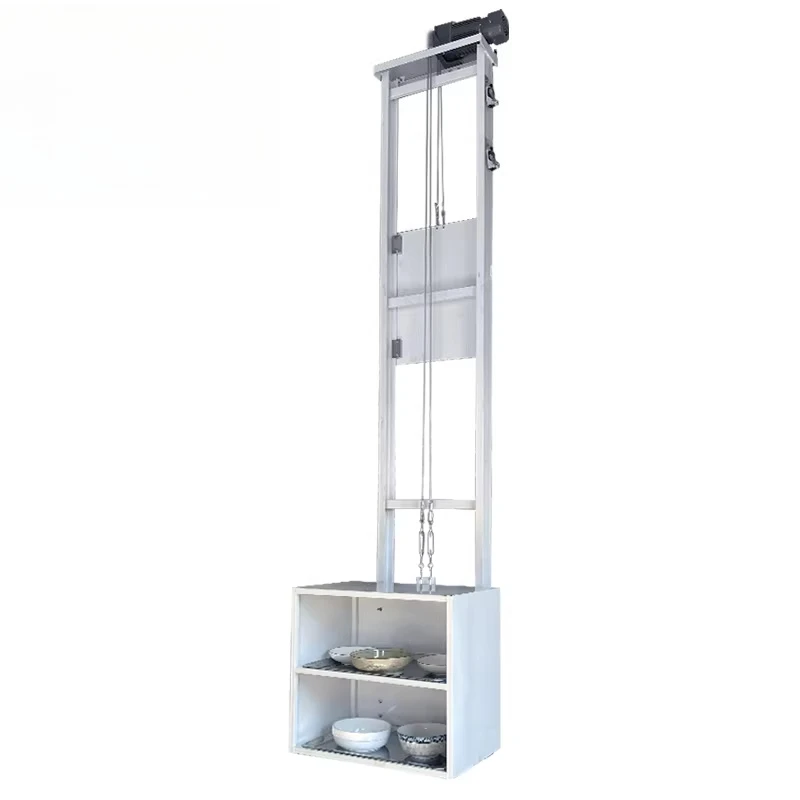 

Drag-type double-track silent vegetable ladder Automatic small kitchen ladder