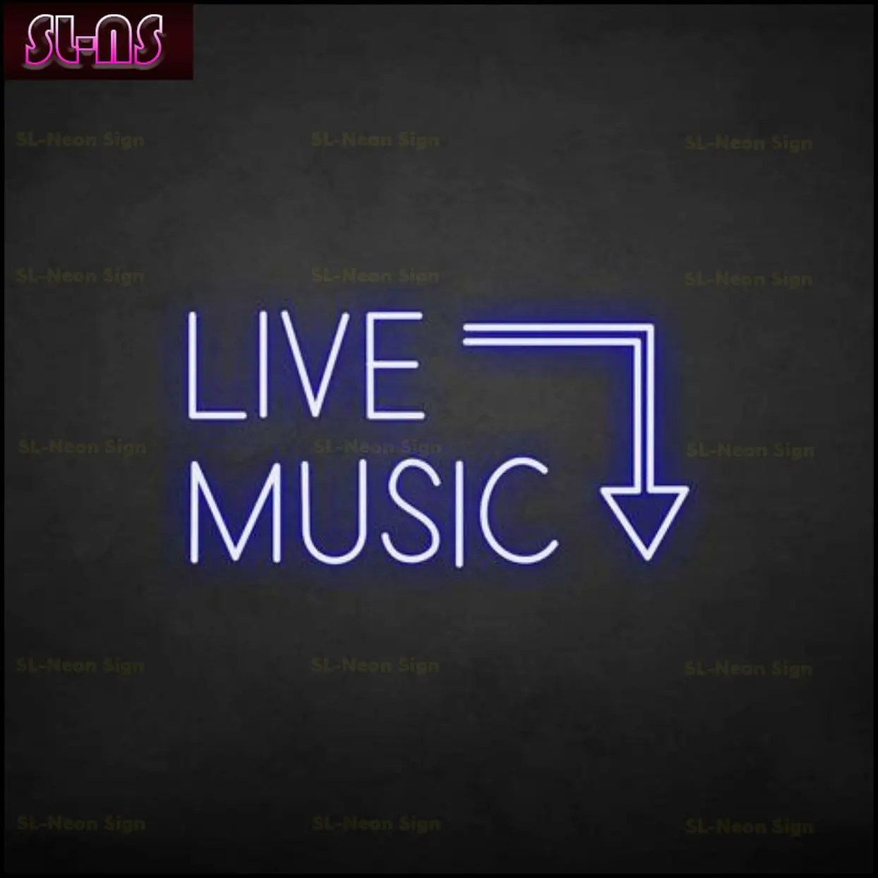 Música ao vivo personalizada LED Neon Sign, Luz do casamento, Bar Room, Quarto