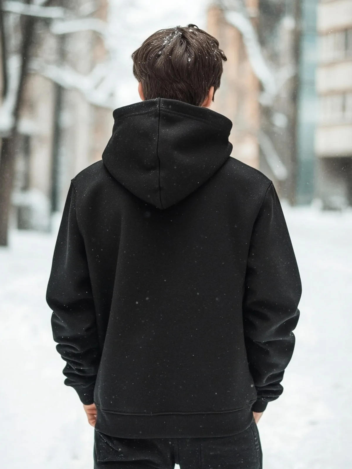 1 unidad [estilo de pareja] moda informal con estampado de latido del corazón para él y sus mismo estilo, sudadera con capucha holgada y cómoda para regalo del Día de San Valentín