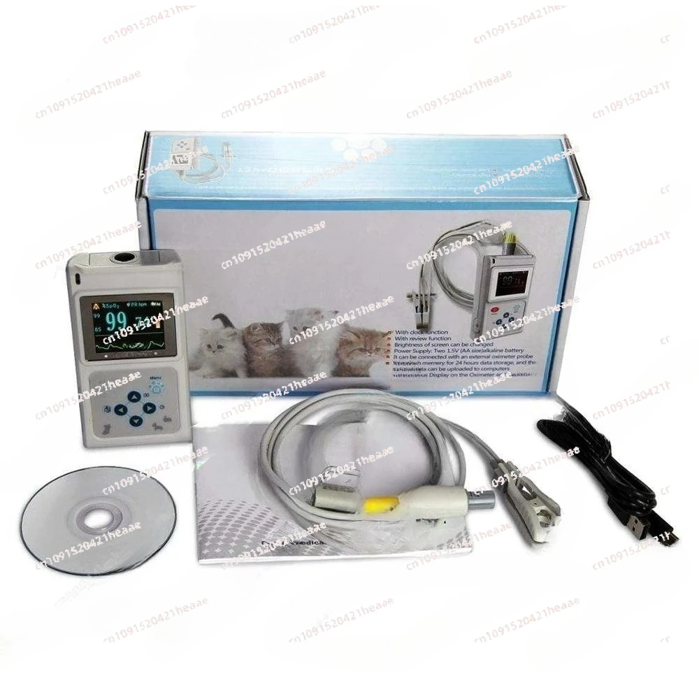 

Suitable for oxygen saturation, pulse rate, monitoring, veterinary, oximeterPet oximeter, animal, ear clip type