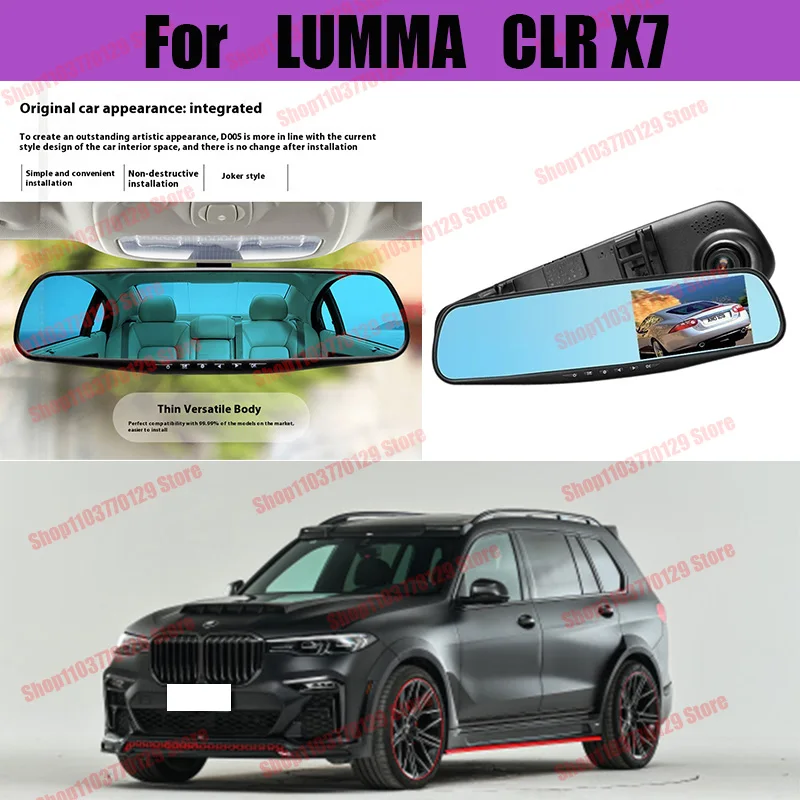 

For LUMMA CLR X7 High definition dual lens driving recorder with front and rear dual recording reverse images Car dvr