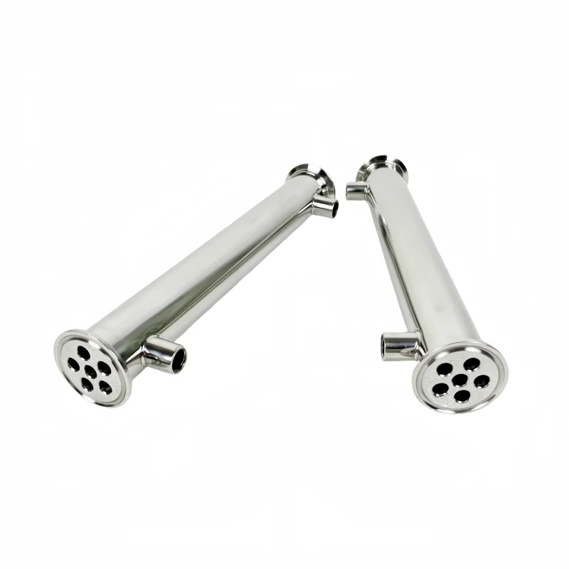 

1.5inch FerruleOD50.5mm,TC Dephlegmator/Distillation Condenser With 1/4" Female Thread,H-200mm,6 Pipes Inside,OD10mm SS304