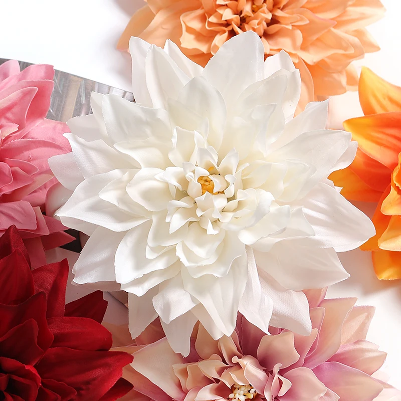 2/5Pcs Dahlia Artificial 15cm Flowers Party Home Room Decor Wedding Decoration Birthday Party DIY Bride Wreath Gift Accessories