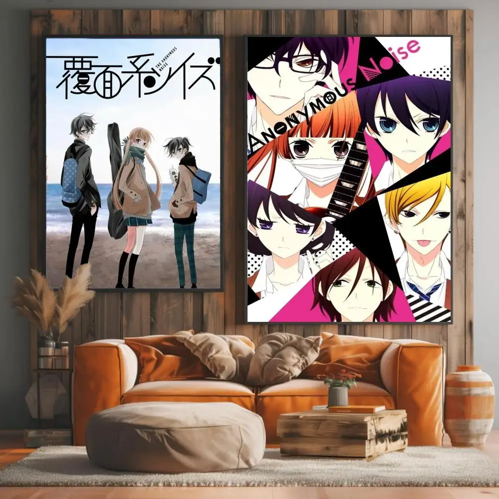 anime A-Anonymous Noise-E Painting Calligraphy Artwork for Living Room Bedroom Office Home Decor