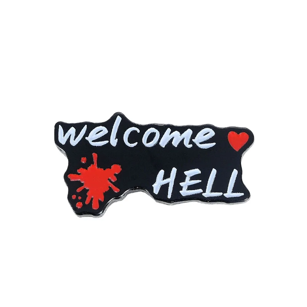Touhou Project Welcome Love Hell Lapel Pin Hecatia Lapislazuli Fan Games Peripheral Brooch Two Dimensions Accessories