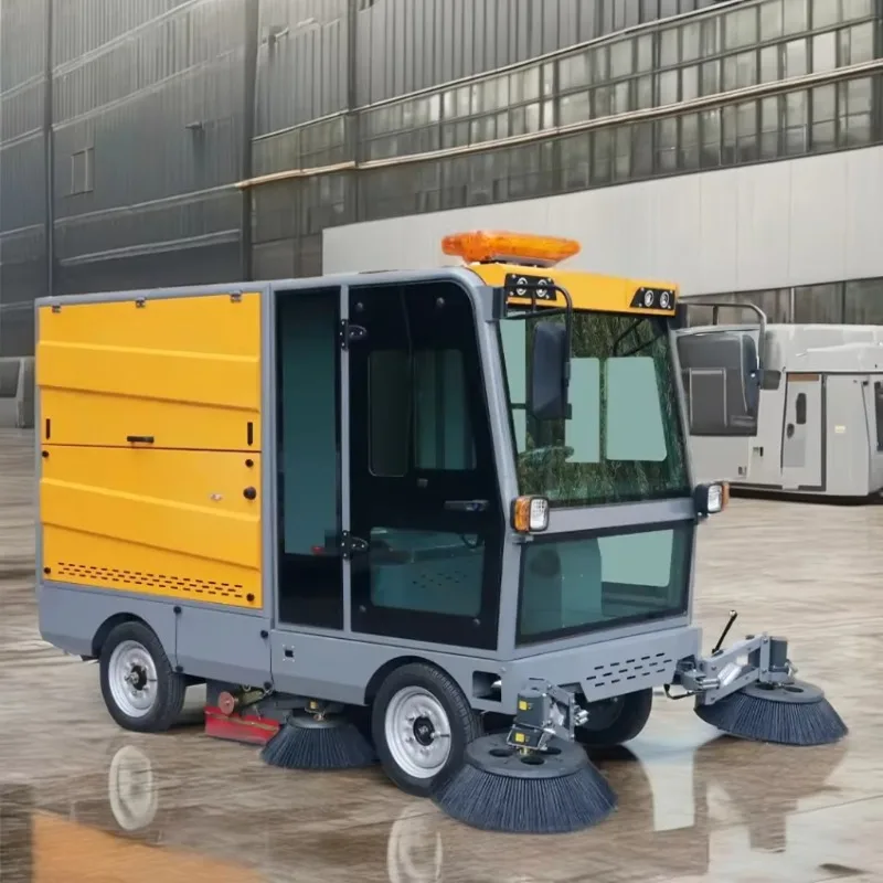Road Street Outdoor Industrial Cleaning Vehicle Sand Leaf Dust Collect Vacuum Electric China High Quality Sweeper