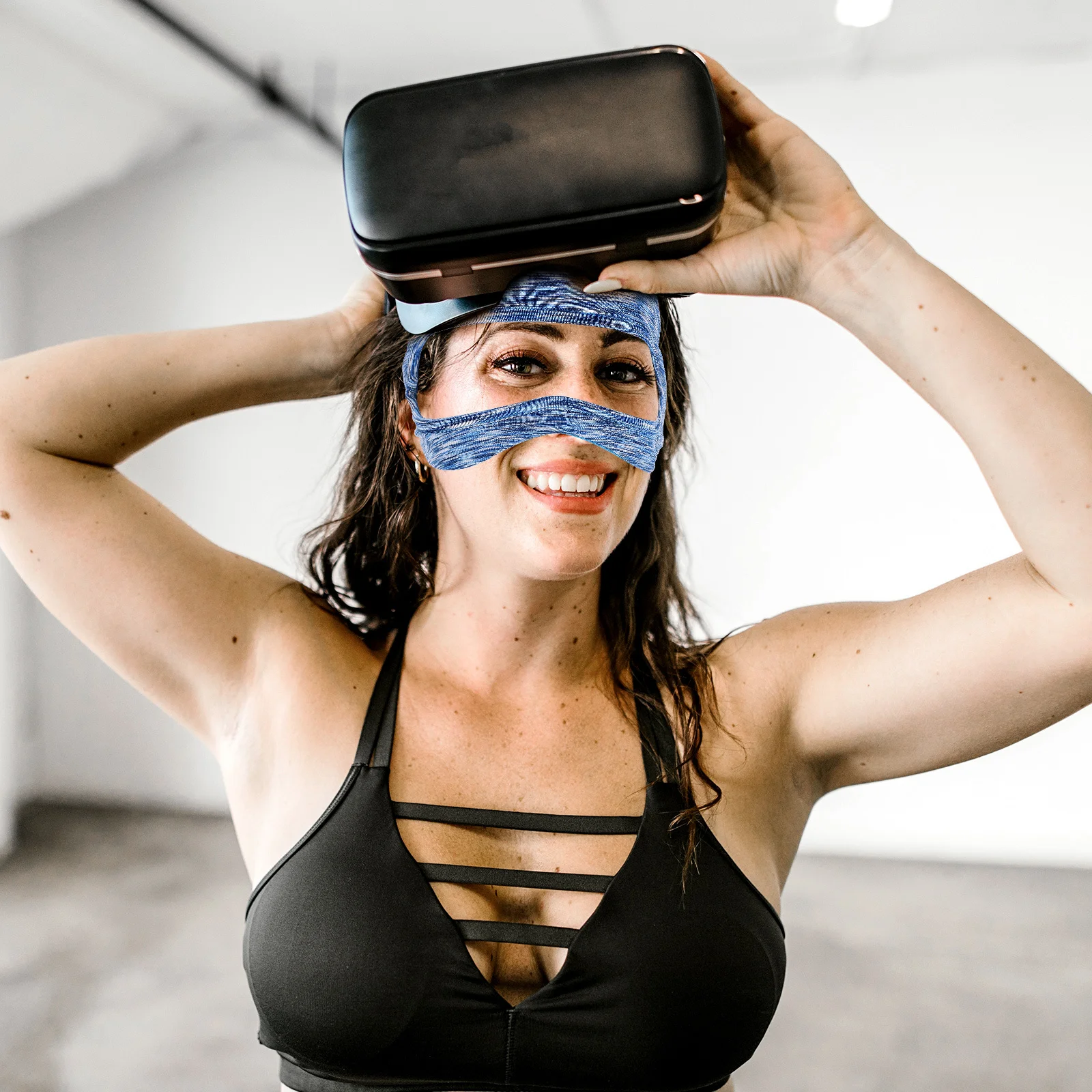 

Vr Eye Mask Cover Washable Reusable Sweat Resistant Band for Virtual Reality Headsets Comfort Fit Non Slip Gaming Accessory