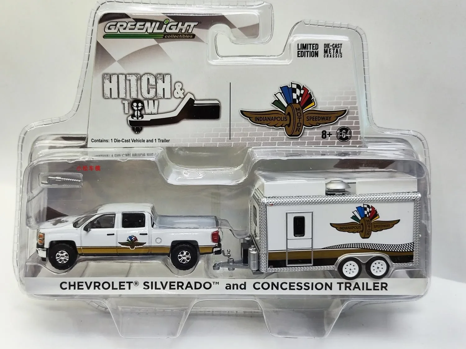 

GreenLight 1:64 2015 Silveradot Pickup Truck Travel Trailercar Model Collection Tos Gifts Alloy Car Model Collectible