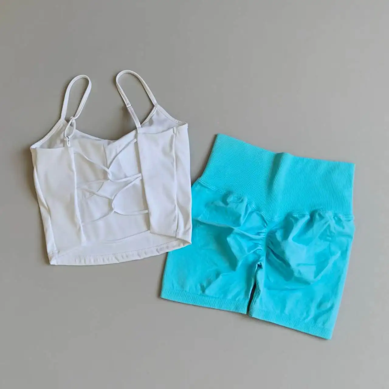 Yoga Clothing Set Beauty Back Suspender Bra High Waist Shorts Peach Hip Lift Belly Control Quick-drying Bras Fitness Clothes Set