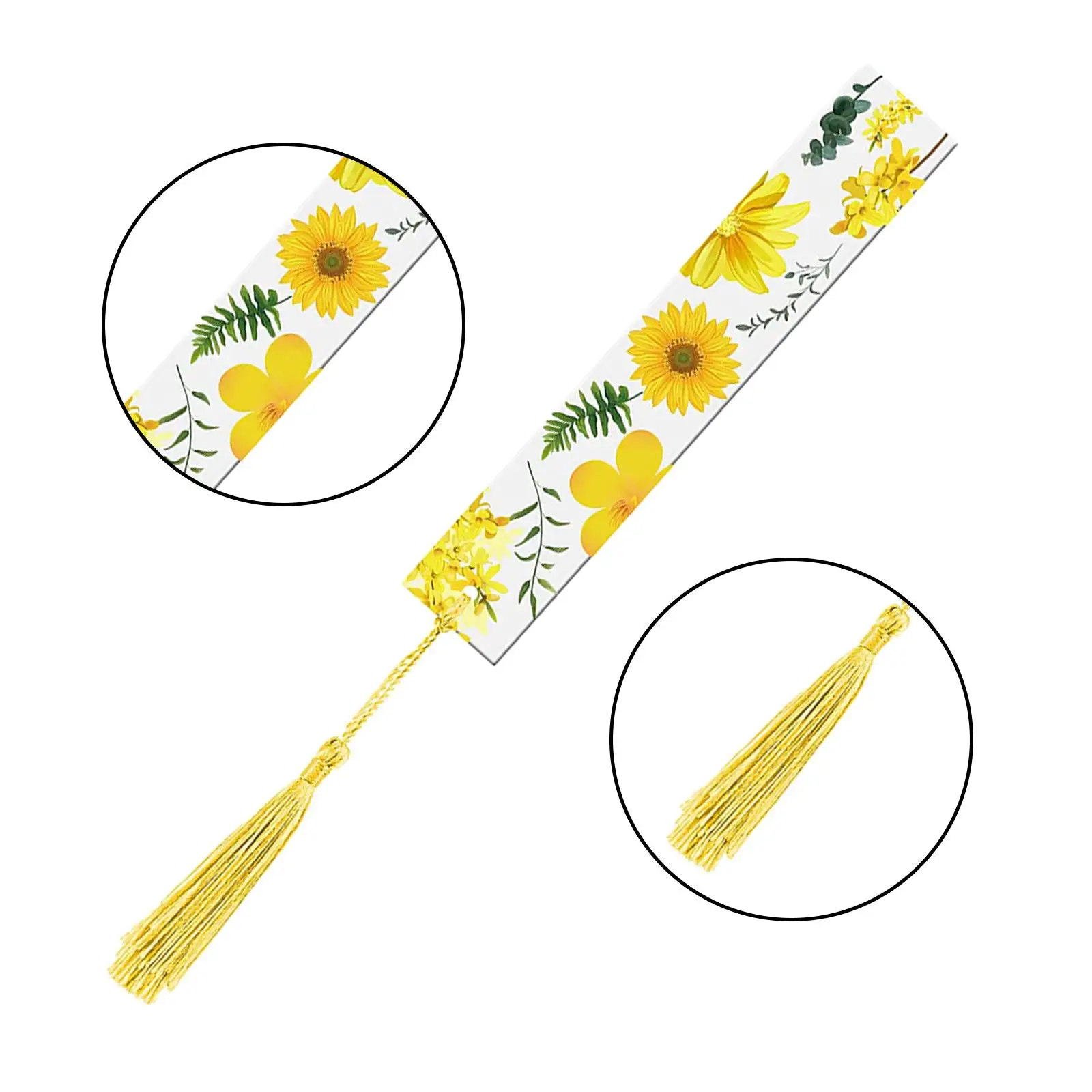 8Pcs Transparent Floral Bookmarks Reading Book Markers for Book