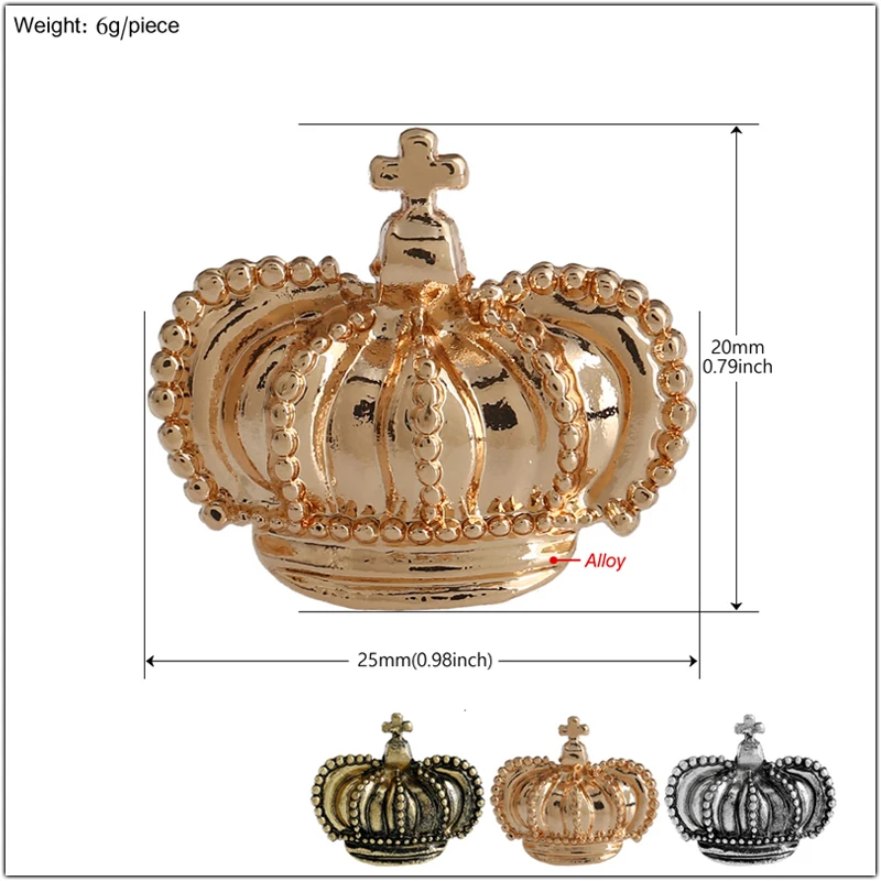 Vintage Small Crown Brooches for Women Men Badge Fashion Bronze/Gold/Retro Silver color Brooch Lapel Pins Metal Accessories Gift