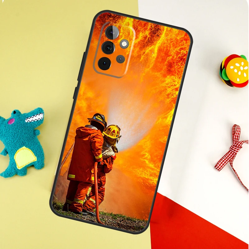 مكافحة الحرائق بطل لسامسونج غالاكسي A53 A33 A13 A54 A34 A14 A55 A35 A15 A05 A06 A16 A22 A32 A52 جراب هاتف #6