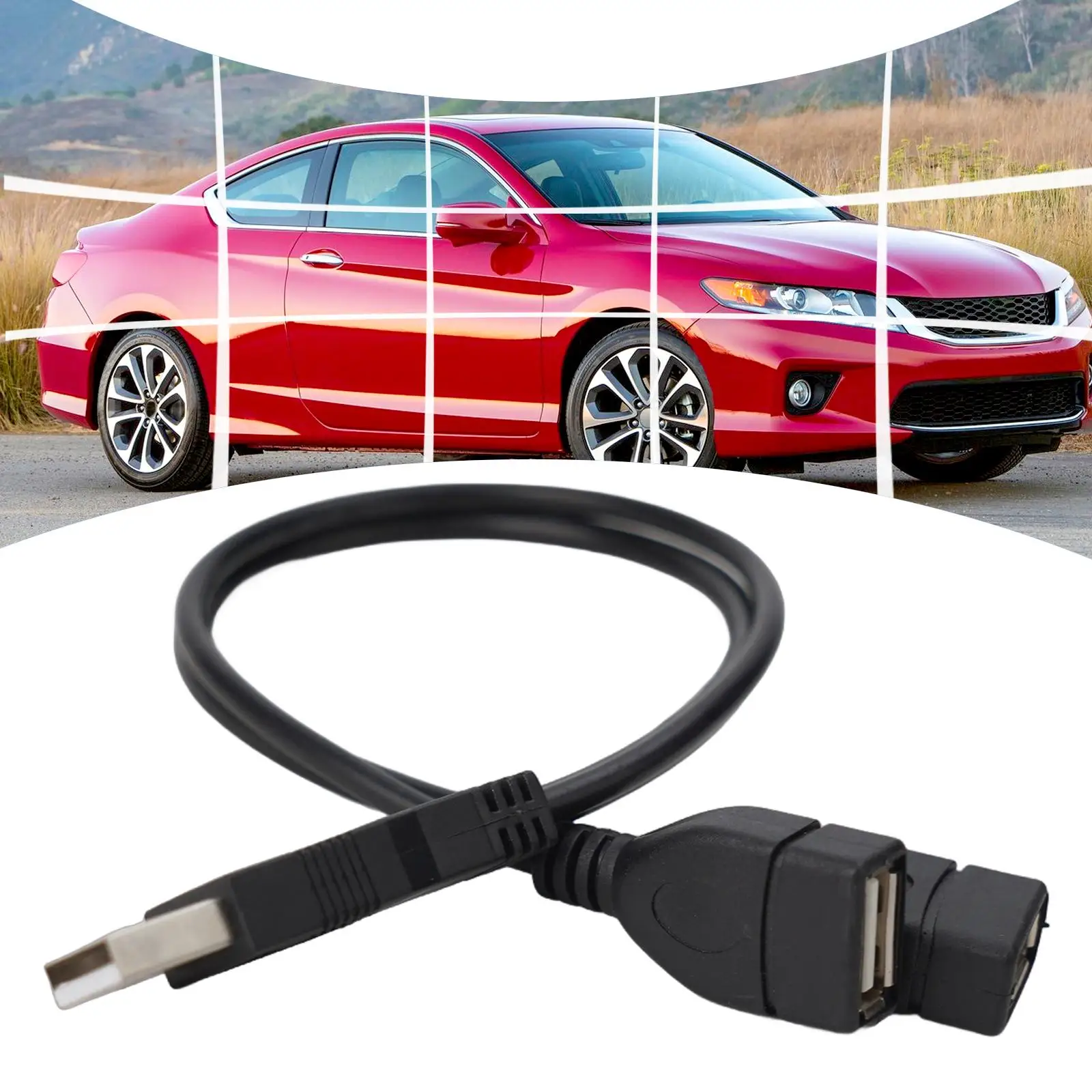 Cable Splitter Cable Car Accessories Y Splitter Hub Male To 2 Dual USB Male Power Cord Adapter Cable USB Splitter Cable