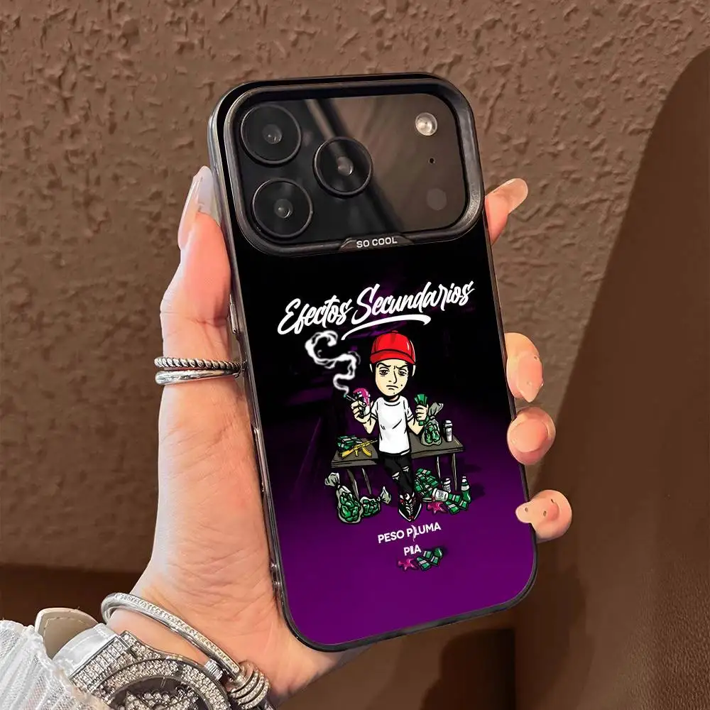 حافظة هاتف P-Peso Pluma Exodo Genesis لهاتف iPhone 15,16,12,14,13,17,11,E,Max,Plus,Air,Pro,Mini Black Tpu