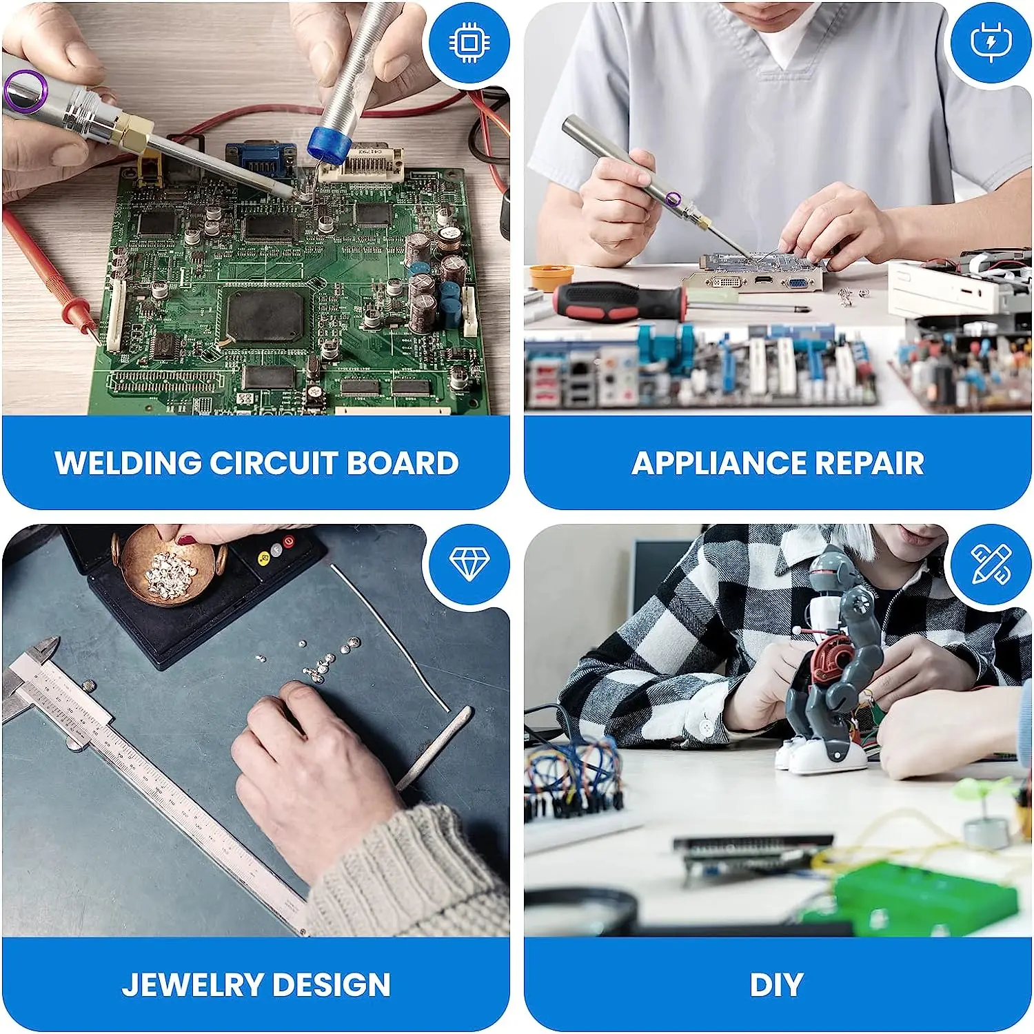 Wireless Charging Electric Soldering Iron Solder Iron USB 5V Charging Lithium Battery Portable Repair Welding Tools