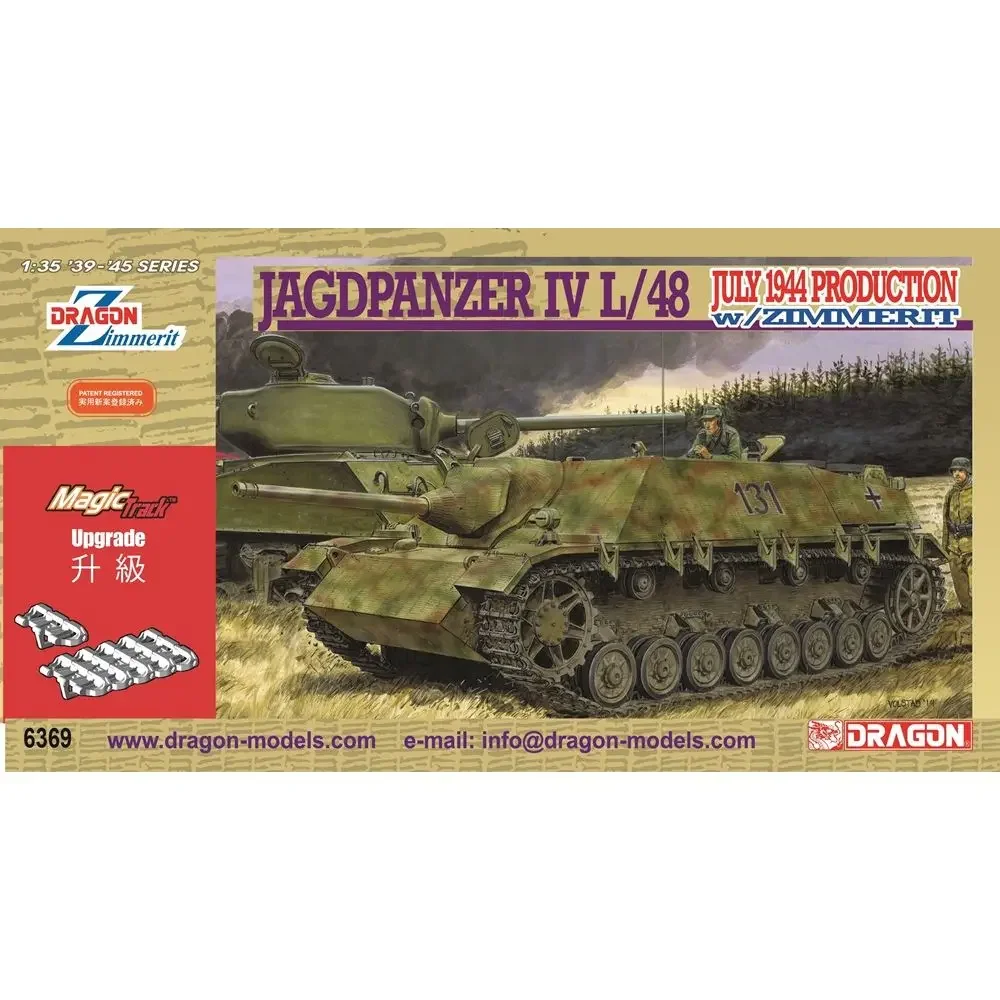 DRAGON 6369 1/35 Jagdpanzer IV L/48 July 1944 Production w/Zimmerit - Assemble  Scale Model Kit