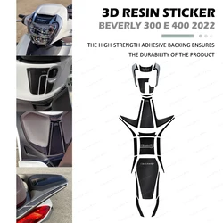 For Beverly 300 and 400 2022 Limited Edition 3D Epoxy Resin Motorcycle Tank Pad Protection Sticker New Decorative Decal