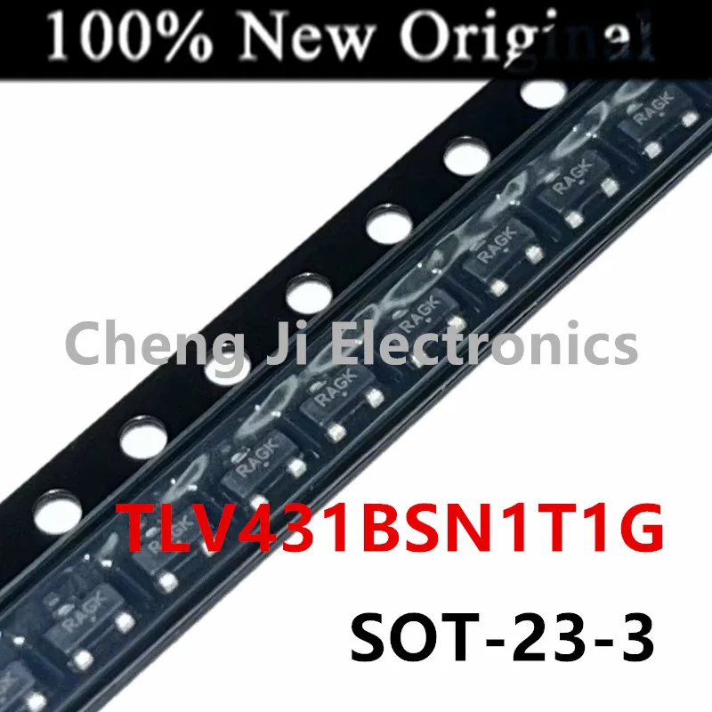 10PCS/Lot     TLV431BSN1T1G     TLV431BSN1T1      SOT-23-3    Marking：RAG*    Low Voltage PrecisionAdjustable Shunt Regulator