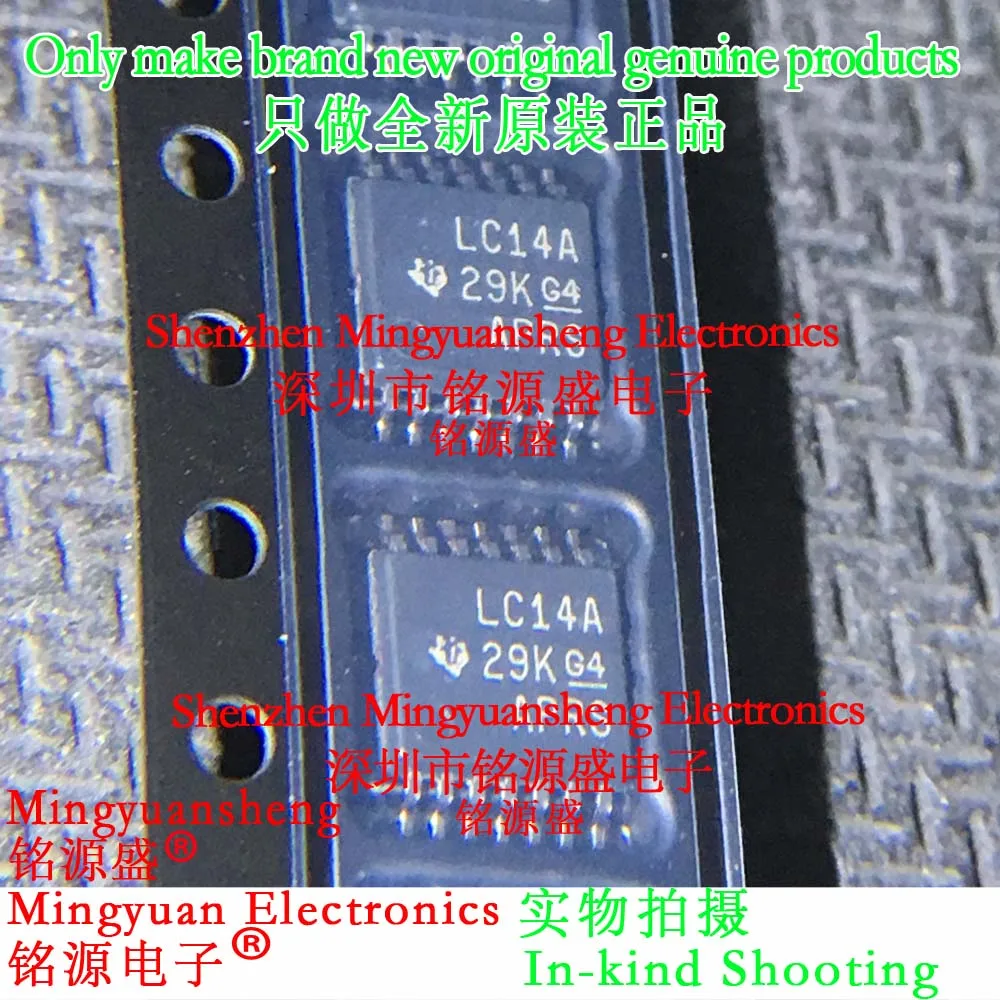 

Sn74Lvc14Apwrg3 Sn74Lvc14Apwrg4 Sn74Lvc14Apwre4 Sn74Lvc14Apwr Sn74Lvc14Apw Sn74Lvc14 Silk Screen Printing Word Lc14A Package Tssop14 Smd Ic Converter Chip