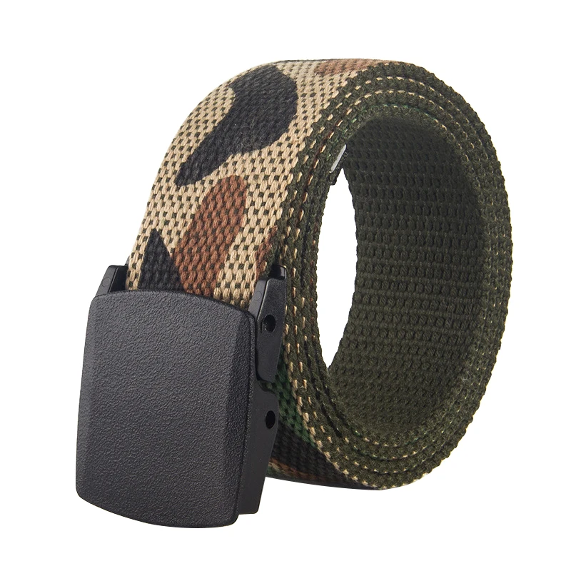 

Training Men Belt Camouflage Canvas Automatic Buckle Men's Belt Outdoor Multifunctional Sports Belts Youth Men Tactical Belts