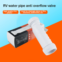 RV Washbasin Anti-Overflow Valve Bathroom For Down Pipe Of Kitchen And Bathroom Sink Motorhome Camper Accessories