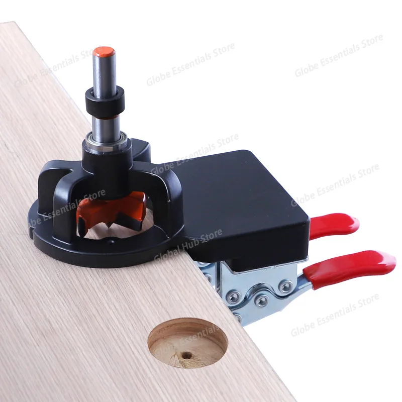 

35mm Concealed Hinge Drilling Jig Guide Hinge Hole Drilling Guide Carpenter Woodworking Tool Hole Opener Locator Door Cabinet