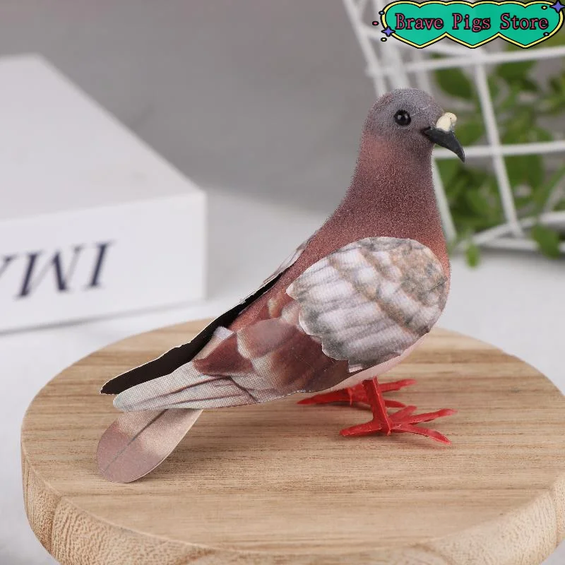 Artificial Dove Model Grey Pigeon Birds Simulation Home Decoration Imitation Animal Party Wedding Supply Photography Props