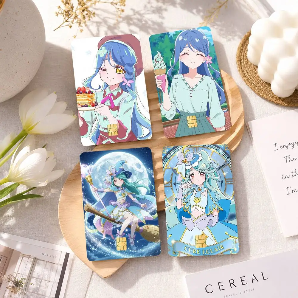 C-Cure Eclair Akechi Riko HD Waterproof Card Skins Protective Stickers for Credit Bank Game Cards