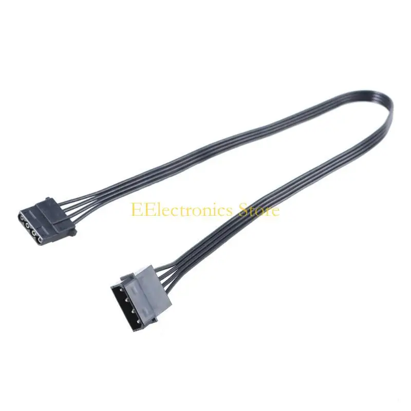 

B03C 4-контактный кабель питания для вентилятора 4-контактный вентилятор, мужской и женский шнур, плоский удлинитель, черный, 50