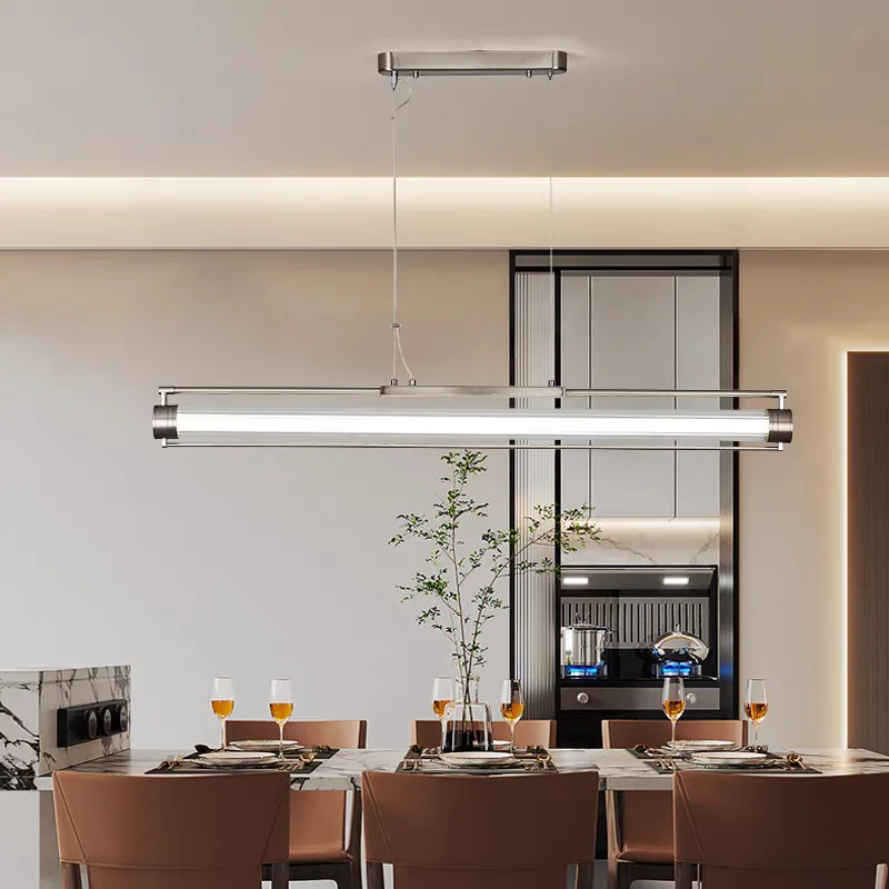Italy Designer Pendant Light Living Room Sofa Hanging Lamps Restaurant Bar Counter Studio Straight Glass Indoor Adorn Wall Lamps