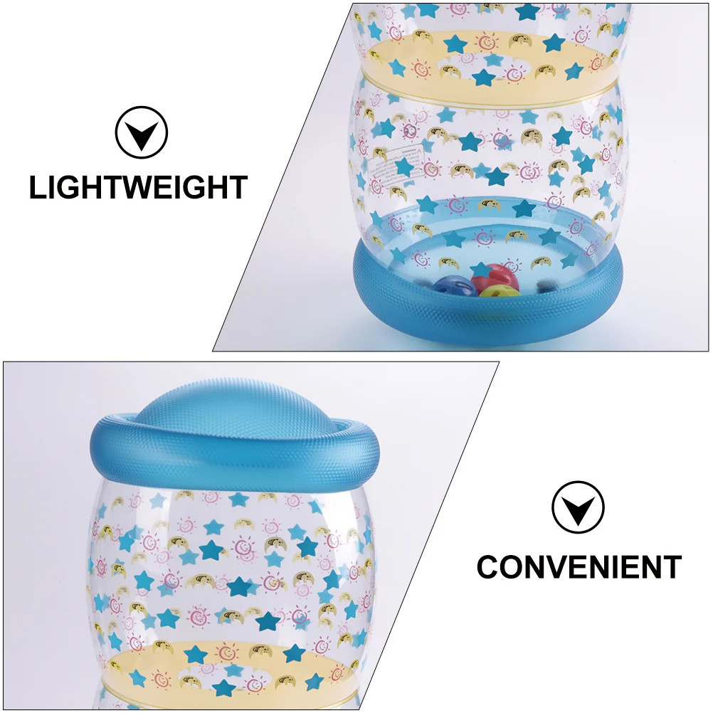

Baby Crawling Roller Inflatable Training Smooth Pvc Leak-Proof Design Bright Color Lightweight Easy Setup Crawling Practice
