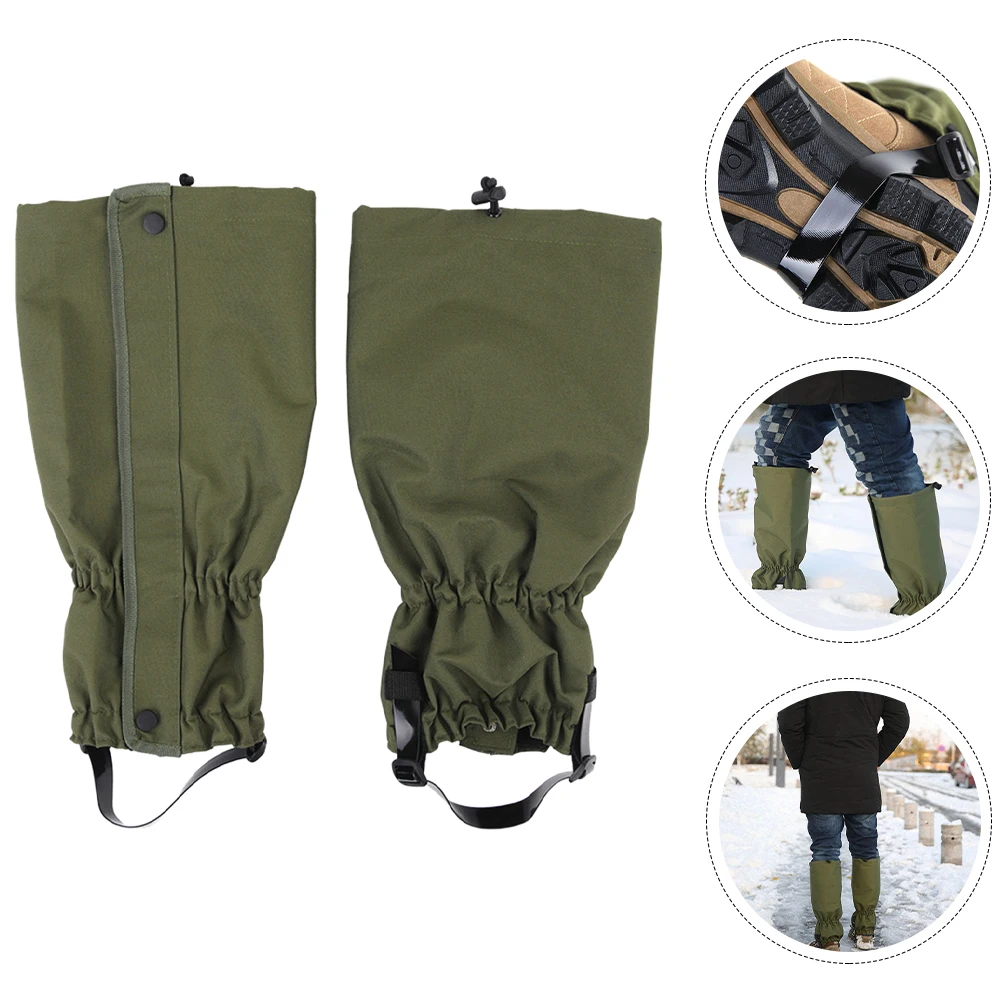 

1 Pair Waterproof Gaiters Snow Hiking Gaiters Outdoor Protectors Elastic Durable Leg Guards For Climbing Skiing Camping Boot