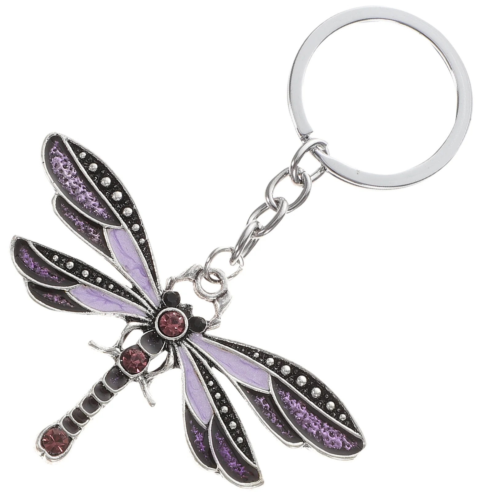 Key Ring Dragonfly Keychain Travel Rings for Teen Girls Women Zinc Alloy Animal