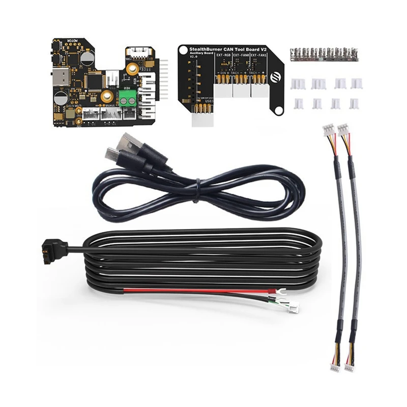 

SB COMBO V2 Stealthburner CAN и USB-плата инструментов встроенная TMC2209 с вспомогательной платой для Voron SB Hotend-ABEO