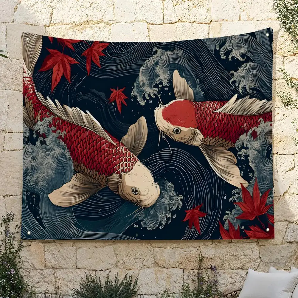 Flags Home Yard & Garden Decor Banner - Indoor Outdoor Wall Hanging Flag U-Ukiyo-eS