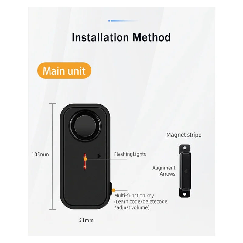 B04B-Sensor Alarm Pencuri Jendela Pintu Kit Sistem Alarm Anti Maling Remote Control Nirkabel Detektor Terbuka Pintu Keamanan Rumah