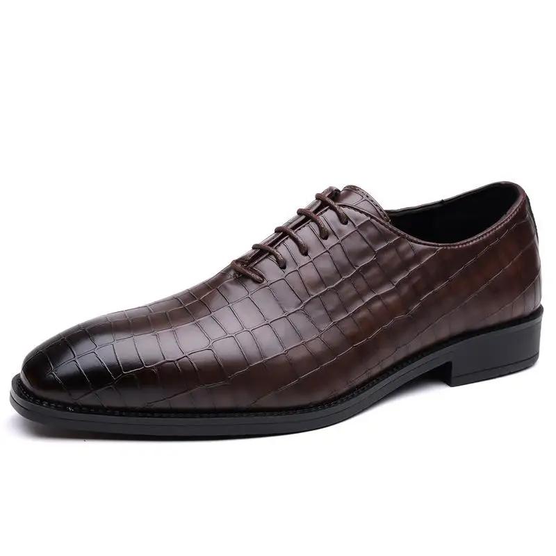 

Men's Busin oes Snake Skin Pattern Comfortable Rubber Lace-Up Formal oes Ultra-Leather Faionable Busin Loers