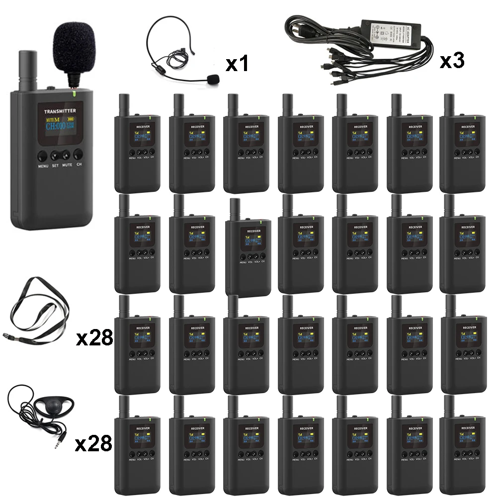 Hot Sale Whisper Tour Guide System 2.4G Radio Guide For Excursion Translation Church Museum Hajj Conference